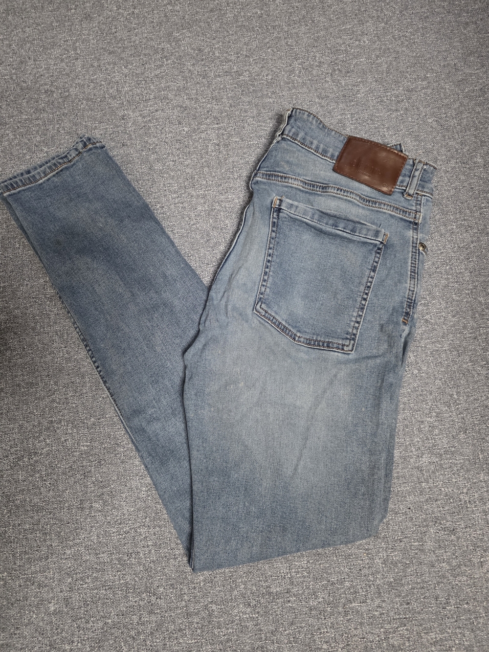 C&A 1841 Mens Light Wash Slim Fit Denim Jeans Size 32